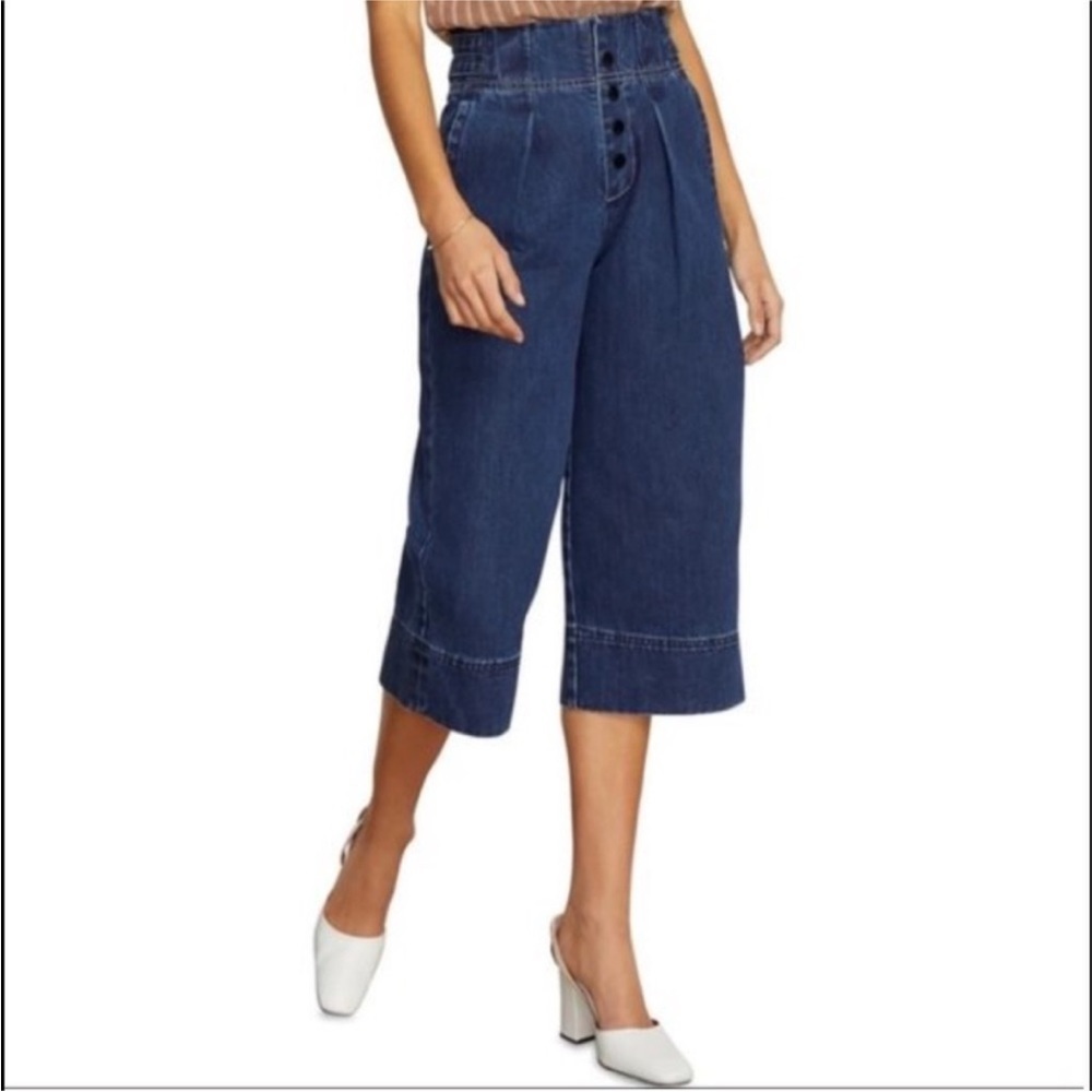 Habitual Raquel Cropped Wide Leg Jeans in Cypress Size 28